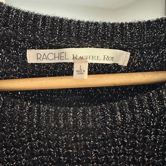 RACHEL Rachel Roy Women’s size Large Long Sleeve Black and Metallic Multicolour - Picture 11 of 12
